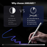 Stylus Pen for iPad 6th-11th Generation-2X Fast Charge Active Pencil Compatible with 2018-2025 Apple iPad Pro 11"/12.9"/M4, iPad Air 3/4/5/M2/M3,iPad mini 5/6 Gen-White