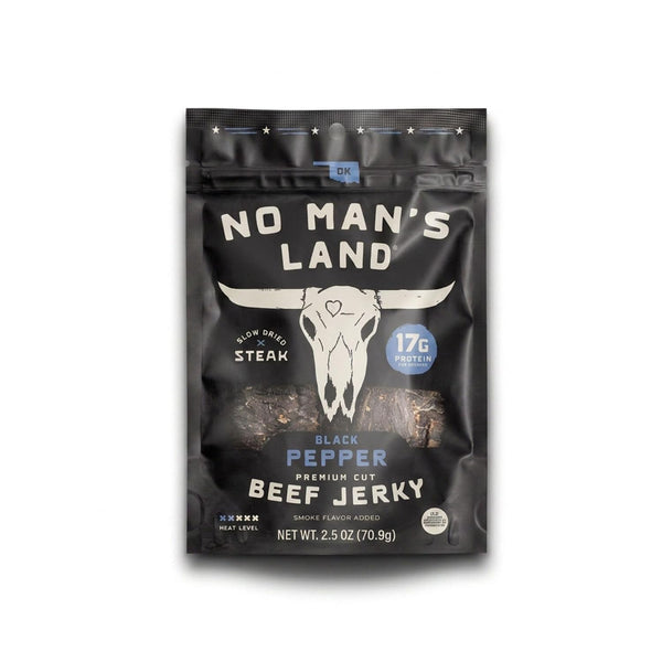 No Man's Land Beef Jerky, Fajita Lime Flavor, 16oz, Pack of 1