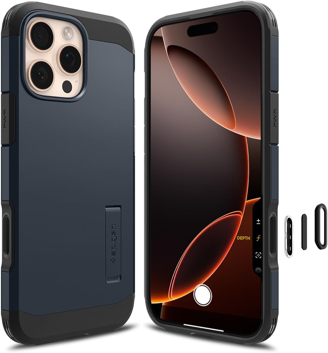 Spigen for iPhone 17 Pro Max Case, Tough Armor T MagFit [Camera Control Button] [Compatible with Magsafe] - Black