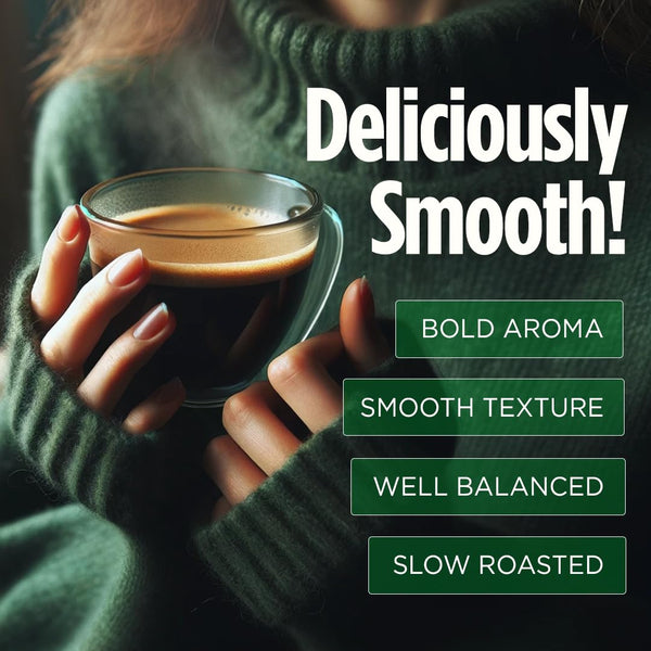 VitaCup Perfect Low Acid Coffee Ground, USDA Organic & Fair Trade, Mycotoxin Free, Dark Roast Guatemala Single Origin