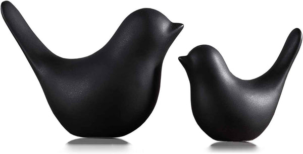 FANTESTICRYAN Small Birds Statues Gold Home Decor Modern Style Figurine Decorative Ornaments for Living Room, Bedroom, Office Desktop, Cabinets