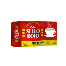 Sello Rojo Espresso Brick - Bold & Flavorful Colombian Ground Coffee, 10 oz
