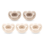 NUK Timeless Comfy Pacifiers for 0-6M Babies | 100% Silicone, BPA-Free, 5-Pack