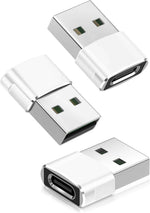 Basesailor USB to USB C Adapter,USBC Female to USB A Male Adapter,Type C Converter Charger for iPhone 17 Pro Max,16 15,Apple Watch iWatch S11 S10 SE,AirPods 3,iPad mini Air,Samsung Galaxy S25,Gray