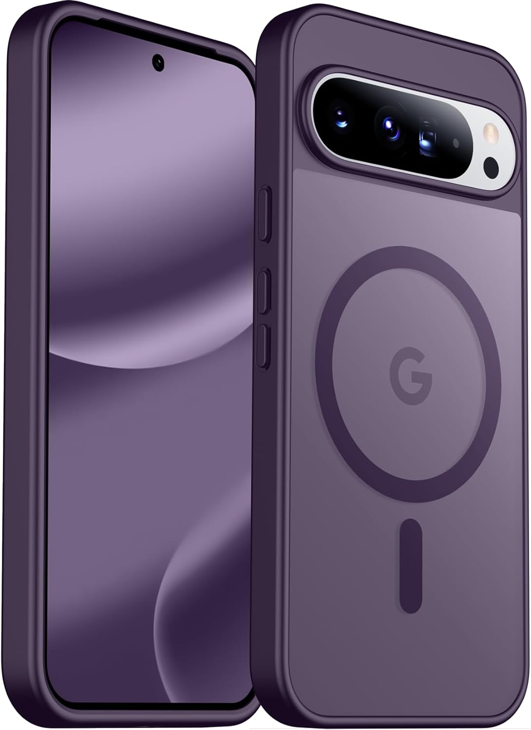 SPIDERCASE Magnetic Case for Google Pixel 10 Pro XL, Military Grade | Slim Translucent Matte | Drop Protection | Shockproof | Anti-Fingerprint | Black