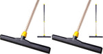 Yocada Floor Squeegee Scrubber Adjustable Telescopic Pole Heavy Duty Household Broom EVA Foam Blade for Garage Courtyard Shower Bathroom Floor Marble Glass Tile Water Foam Cleaning