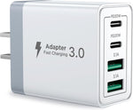 Aioneus 40W Fast Charging Block with Dual USB-C and USB-A Ports