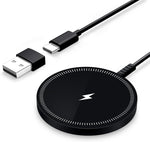 Magnetic Wireless Magsafe Charger iPhone: Fast Charging Pad for iPhone 17/16/15/14/13/12 Series & AirPods Pro 4-2, Strong Magnet, Dual Ports, Cover-Friendly, Lightweight for Travel Home Office Desk - Rayz Mart