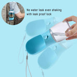 Dog Water Bottle with Food Container, Travel Puppy Water Bowl, Portable Pet Dispenser, Dog Gift Stuff Accessories Items, Puppy Essentials Necessities for Yorkie Cat Walking and Hiking