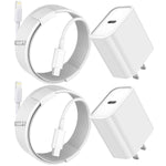 20w lightning iphone charger, extra long 10ft 2pack usb c to lightning cable for iphone 14 pro max and more