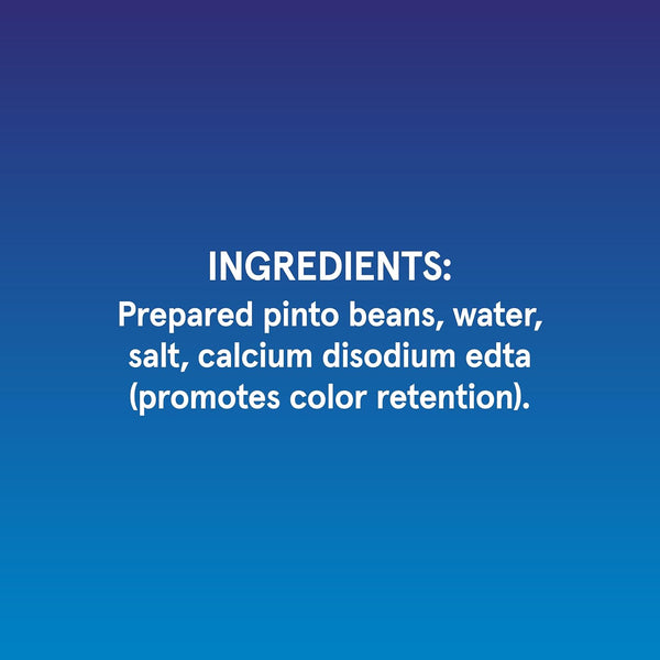Bush's Best 16 oz Canned Pinto Beans, low fat and gluten free, great for soups, salads and plant-based meals, pack of 12