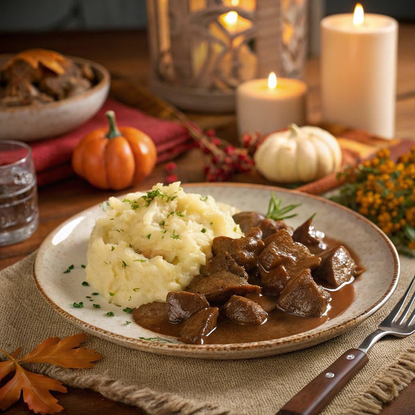 Hormel Square Table Slow Simmered Beef Tips & Gravy Refrigerated Entree, 15 Oz.