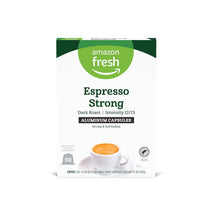 Amazon Fresh Espresso Dark Roast Aluminum Capsules for Nespresso Original Brewers