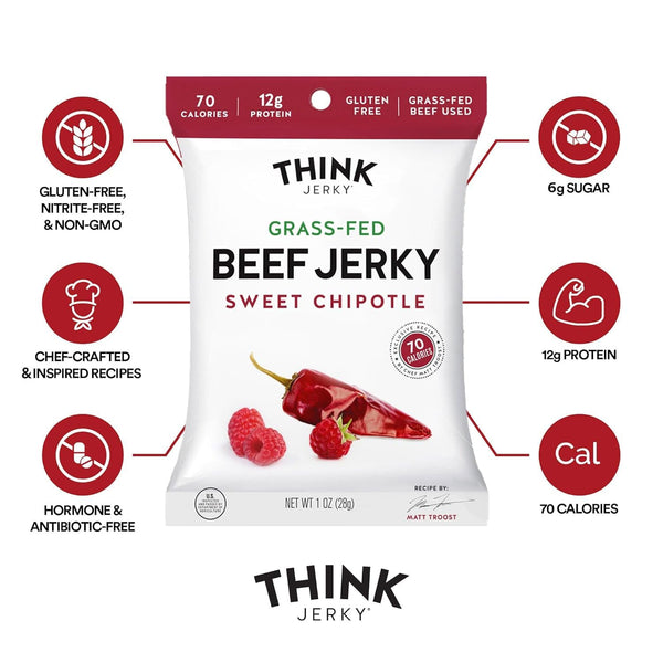 Beef and Turkey Jerky Variety Pack, 8 Pack, 1.0 oz Bags, 2 of Each