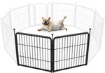 FXW Rollick Unleashed Dog Playpen for Indoor, Yard, RV Camping, 24 inch 8 Panels for Small and Puppy Dogs, Black│Patented