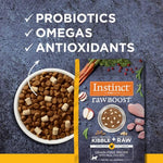 instinct raw boost, natural dry cat food with freeze dried pieces, high protein, grain free, 10 lb bag, real chicken