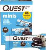 Quest Nutrition Mini Cookies & Cream Protein Bars, 14 Count, Gluten Free