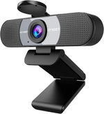 emeet c960 1080p webcam with 2 mics, 90° fov, usb type-a & a-to-c adapter, plug&play computer camera