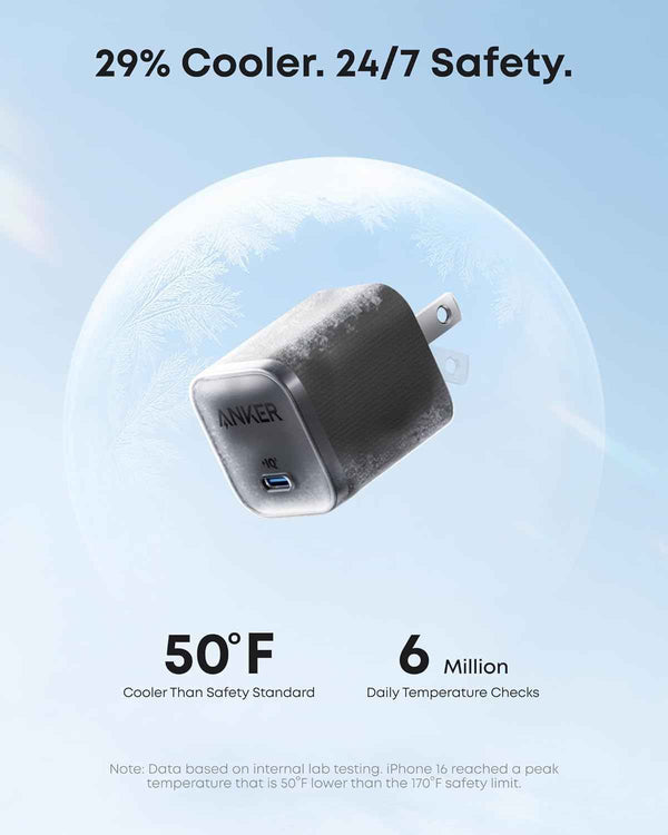 Anker 45W Fast Charging Compact Foldable Plug USB C Charger Block for iPhone Mac Pixel iPad Samsung Galaxy