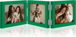 decorUhome Engineered Wood Trifold 4x6 Photo Frame with Plexiglass for Tabletop Display, Black, 3-Picture Frame