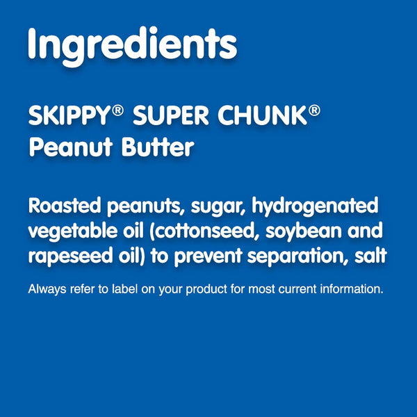 SKIPPY Chunky and Crunchy Peanut Butter Twin Pack 2 x 40oz Gluten-Free Kosher Certified