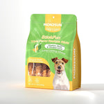 mon2sun triple flavor 5 inch rawhide dog treats for small dogs 21.16 oz 30 count
