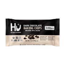 Hu Dark Chocolate Baking Chips, Organic 65% Cacao, 7oz - Unprocessed, Non-GMO, Vegan