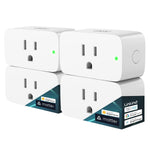 linkind matter smart plug, work with apple home, alexa, google, smartthings, 15a/1800w, app remote control & schedule