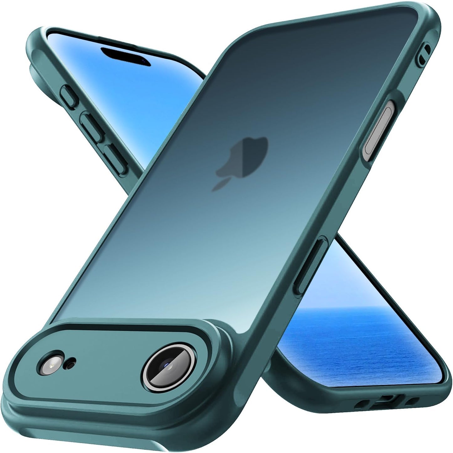 for iPhone Air Case, Thin Anti-Scratch PC Matte Translucent Back & Flexible TPU Shockproof Protection Phone Cover case for Apple iphoneAir 6.5" (Black)