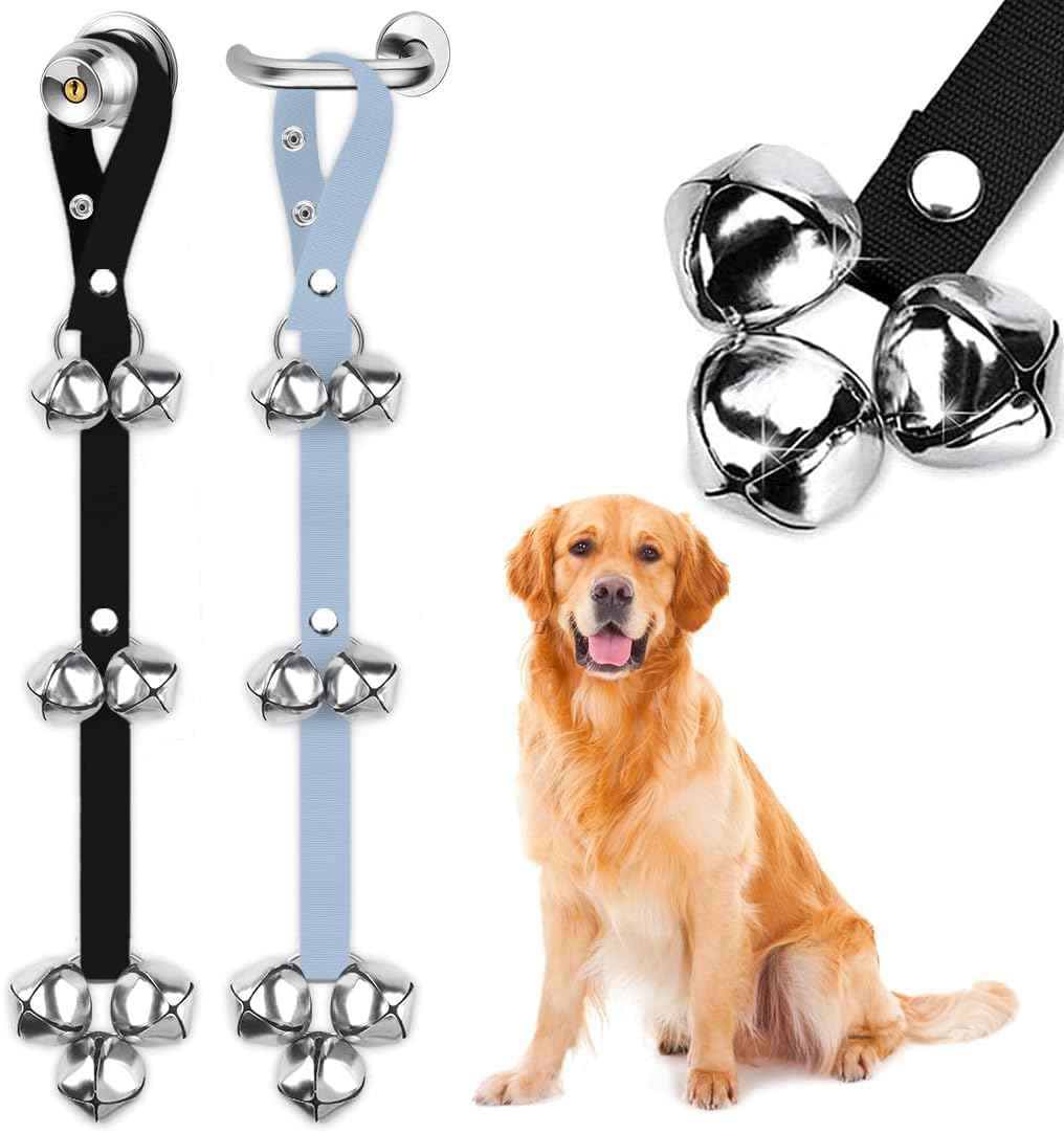 BLUETREE Dog Doorbells Premium Quality Training Potty Great Dog Bells Adjustable Door Bell Dog Bells for Potty Training Your Puppy The Easy Way - 7 Extra Large Loud 1.4 DoorBells