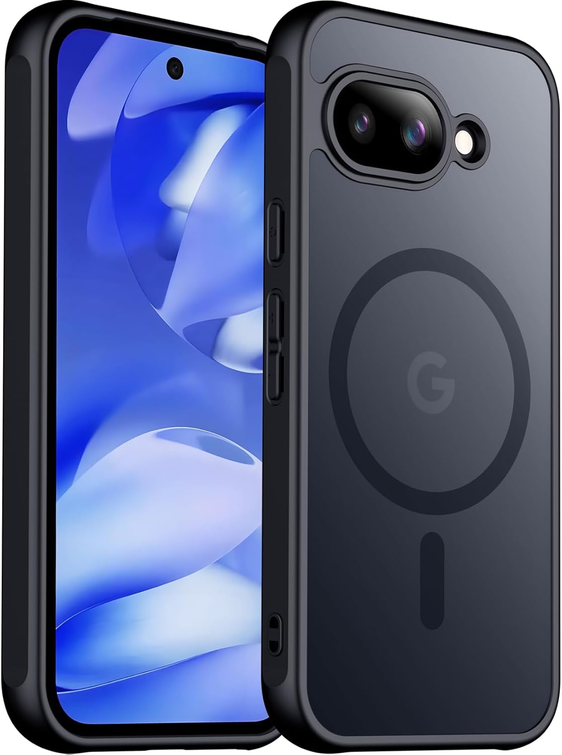 SPIDERCASE Magnetic Case for Google Pixel 10 Pro XL, Military Grade | Slim Translucent Matte | Drop Protection | Shockproof | Anti-Fingerprint | Black