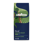 Lavazza Decaf Ground Coffee, 100% Arabica, Medium Roast, 12 oz Bag, Single Serving