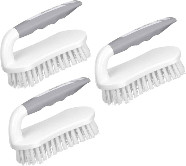 SetSail Scrub Brush, Heavy-Duty Scrub Brushes for Cleaning with Stiff Bristles Cleaning Brush for Shower, Bathroom, Carpet, Kitchen and Bathtub Scrubber - 2 Pack