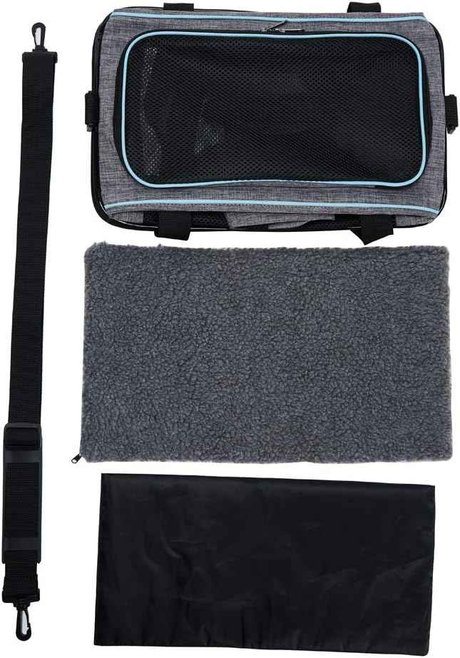 Vceoa 17.5x11x11 Inches Cat, Dog Carrier for Pets Up to 16 Lbs, Soft-Sided Cat Bag Animal Carriers Travel Puppy Carry As a Toy of Fabric Pet Home