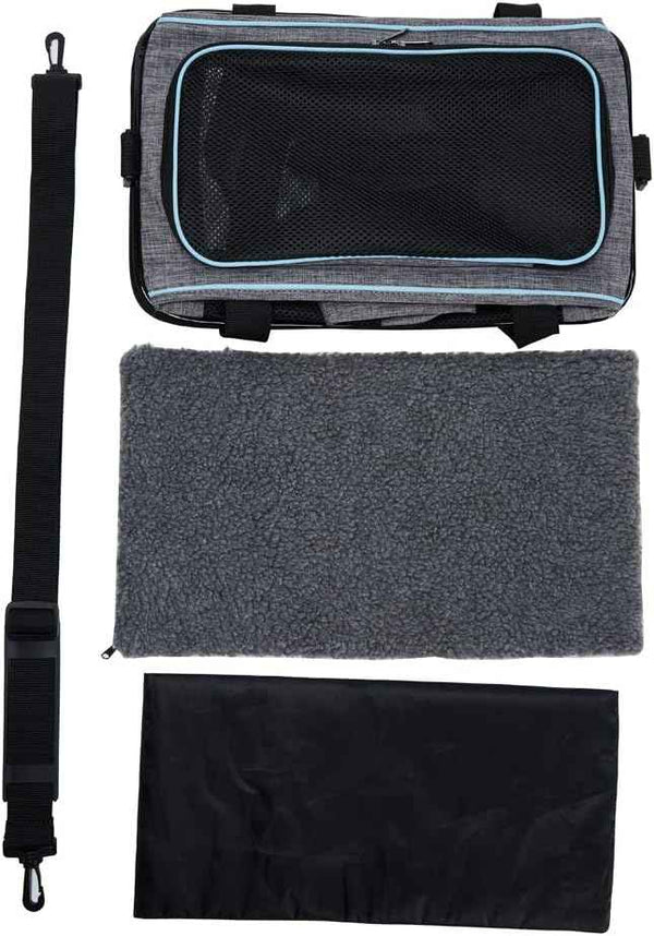 Vceoa 17.5x11x11 Inches Cat, Dog Carrier for Pets Up to 16 Lbs, Soft-Sided Cat Bag Animal Carriers Travel Puppy Carry As a Toy of Fabric Pet Home