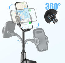 Adjustable Cup Phone Holder for Car with 360° Gooseneck Mount
