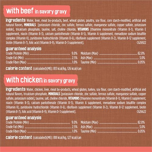 purina friskies 24ct variety pack canned cat food extra gravy with chicken turkey salmon beef 5.5 oz cans