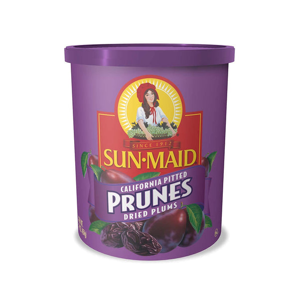 Sun-Maid California Sun-Dried Whole Pitted Prunes 4 Pack 7 oz Resealable Bag
