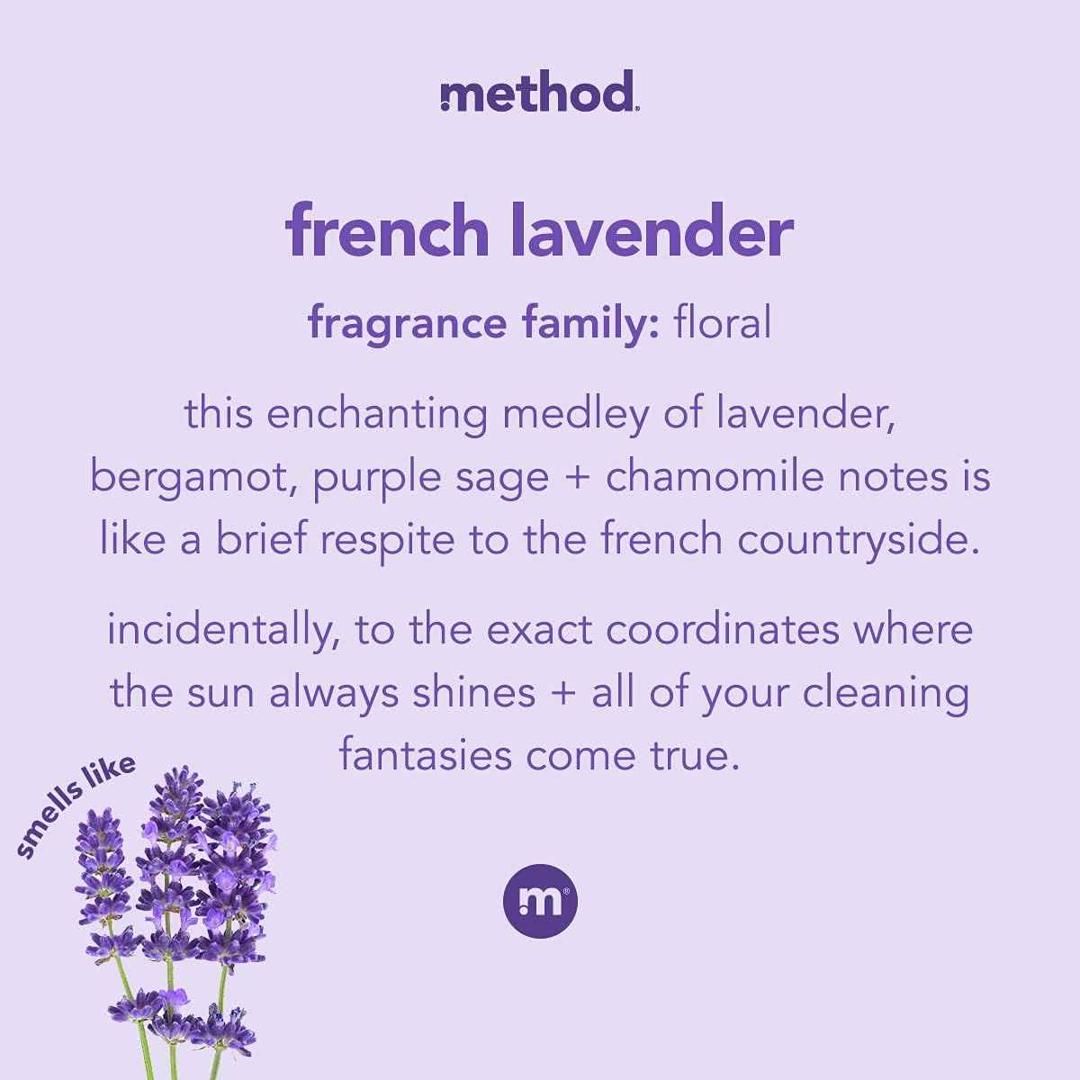 Method All-Purpose Cleaner Spray, French Lavender, Perfect for Most Counters, Tiles and More, 28 Fl Oz, (Pack of 1)