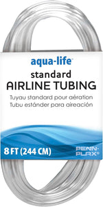 Penn-Plax clear and flexible 3/16" airline tubing for aquariums, 25 feet, safe for freshwater and saltwater fish tanks