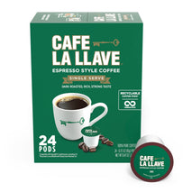 Cafe La Llave 24 Count Dark Roast Coffee Pods Compatible with Keurig Brewers