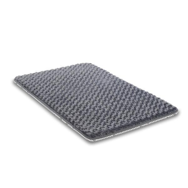 Dark Gray dog crate bed for medium to large dogs, 35" x 22", high resilience foam and anti-slip bottom