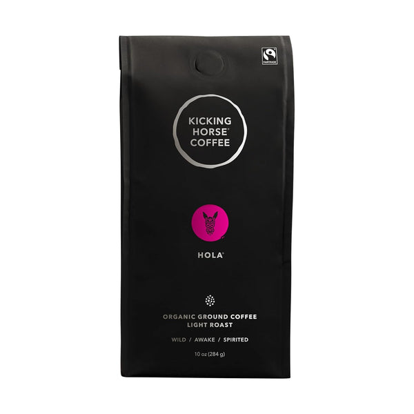 Kicking Horse Coffee, Kick Ass, Dark Roast, Ground, 10 Oz - Certified Organic, Fairtrade, Kosher Coffee