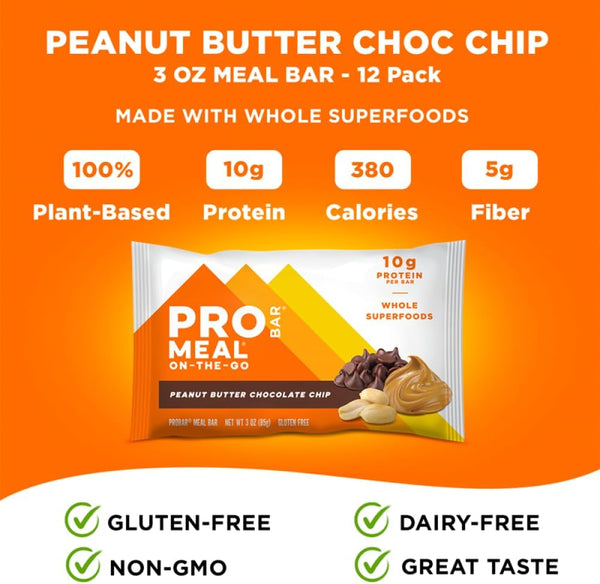 Plant-based meal replacement bar with whole food ingredients, oats, nuts, and seeds