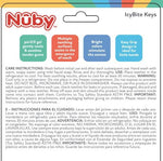 Nuby Silicone Soothing Baby Teether Keys for Infants - Gentle for Sore Gums - Blue