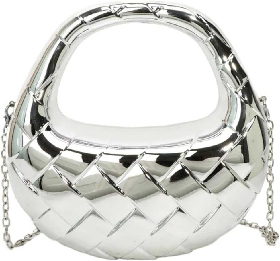 Acrylic Handbags for Women Cute Acrylic Clutch Small Unique Purse Trendy Metal Evening Bag for Party Cocktail