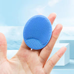 Silicone facial cleansing brush, 4 pack soft brush for deep cleaning, blackhead & acne pore care, gentle face exfoliator