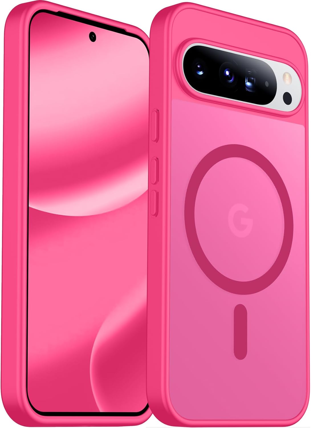 SPIDERCASE Magnetic Case for Google Pixel 10 Pro XL, Military Grade | Slim Translucent Matte | Drop Protection | Shockproof | Anti-Fingerprint | Black