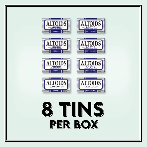 altoids arctic peppermint breath mints sugar free 1.2 oz tin pack of 8