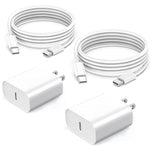 Fast iPhone Charger, iPhone Charger Fast Charging 2Pack Quick Chargers 6ft Long USB C to Lightning Cable Quick Charging Cord USB Charge Block Adapter for iPhone 14 Plus/14 ProMax/13 Mini 12/11/XS/iPad